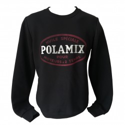 Sweat-shirt Polamix huile - Noir