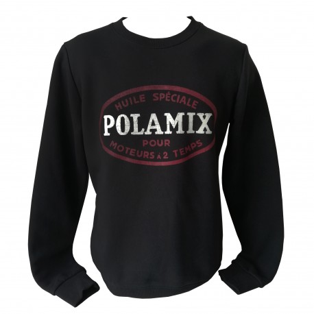 Sweat-shirt Polamix huile - Noir