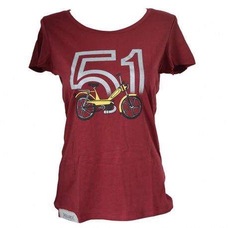 T-Shirt Motobecane 51 bordeaux