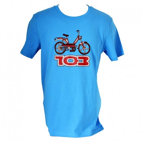 T-Shirt Motobecane 51 - azure blue
