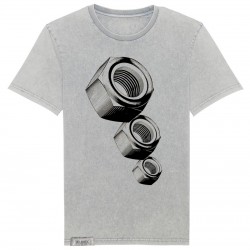 T-Shirt Ecrou - Gris vintage