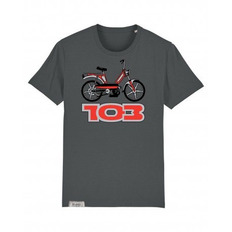 T-Shirt Peugeot 103 - Charcoal