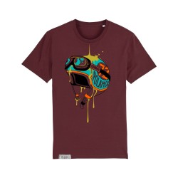 T-Shirt Helmet - bordeaux