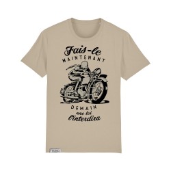 T-Shirt Fais-le maintenant - Homme - Beige