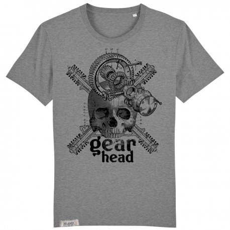 T-Shirt Gearhead Homme - Gris chiné