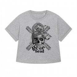 T-Shirt Gearhead Femme - Gris chiné