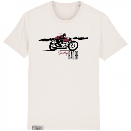 T-Shirt Sunday Racer - blanc
